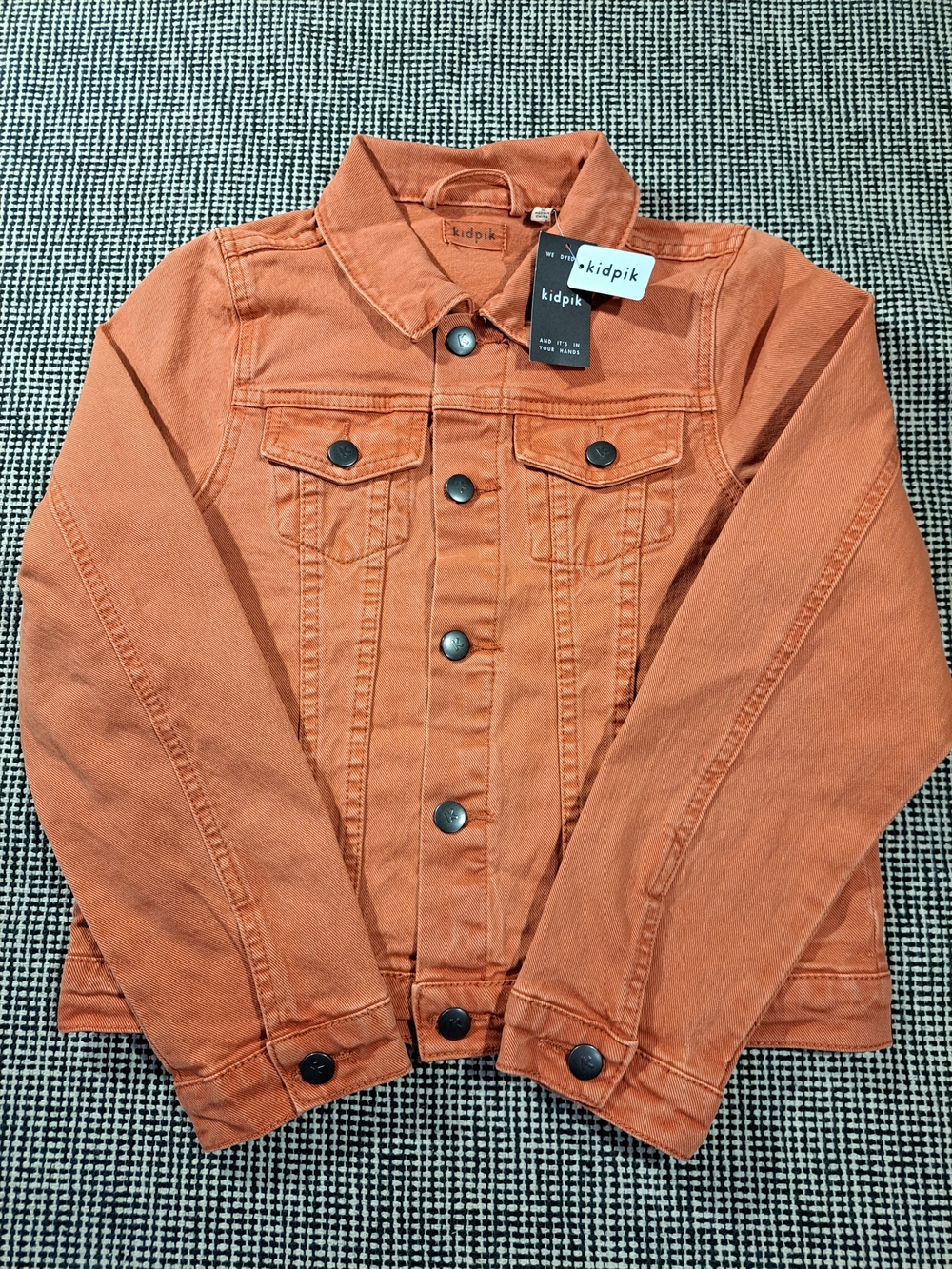 Kidpik Orange Denim Jacket 12L